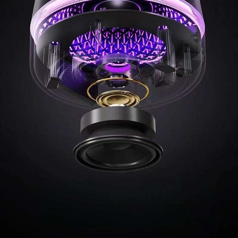 High-quality Colourful Bluetooth 5.3 Speaker for Home Use Portable with Bass Stereo Sound Multiple Night Lights TF Card Support