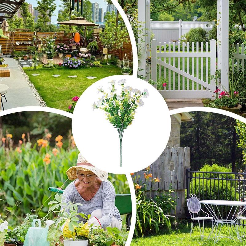 Fake Flowers Realistic Faux Plants UV Resistant Exquisite Home Decor Spring Decoration For Wedding Easter Hotel Studio