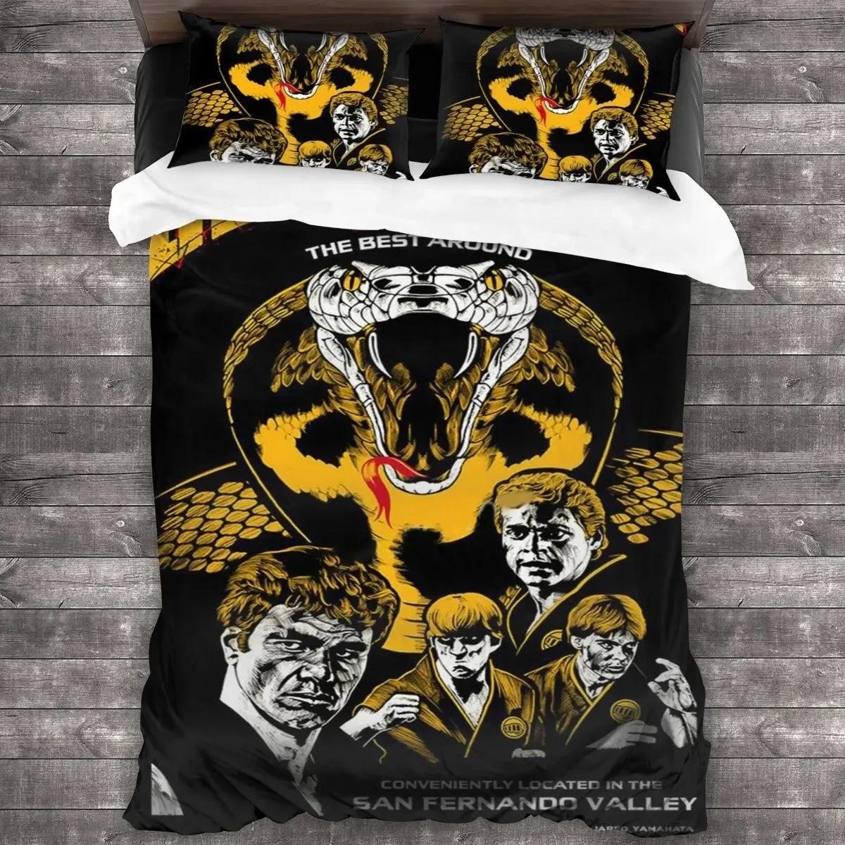 

Телесеріал Cobra Kai Комплект постільної білизни Підодіяльник Підодіяльники Підодіяльники Односпальні Твін King Size Підодіяльник Домашній Текстиль AU Queen 210x210cm
