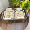 Clear Acrylic Square Hydroponic Planter 8 Hole Basket Flower Grow Kit Bulb Care Root View Indoor Decor