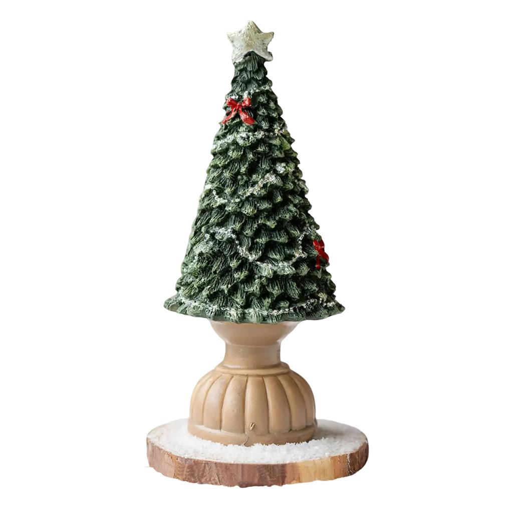Christmas Desktop Decorations, Christmas Resin Christmas Trees, Little Houses, And Photo Props