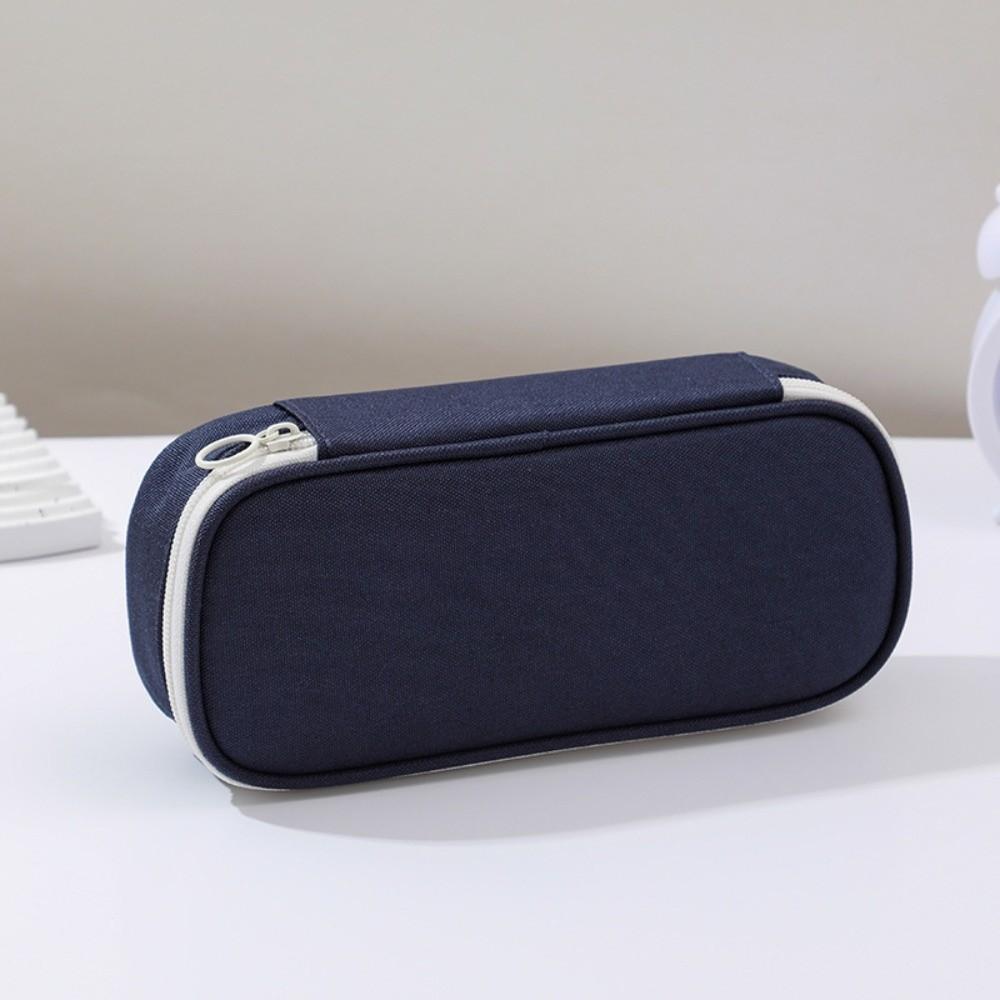 

Lightweight Pencil Case Large Capacity Pencil Box Stationery Organizer Office School Supplies синій