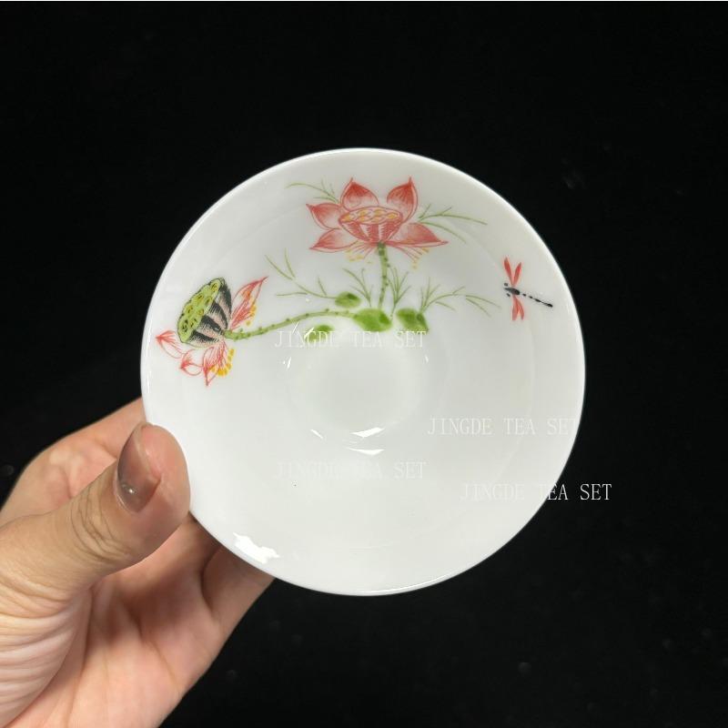 Jingdezhen Dropshipping Tea Set Hand-painted Tea Cup Puer Black Tea Tieguanyin Ceramic Small Cups Chinese Household Teaware
