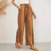 Summer Women's Plus Size Striped Loose Harlem Pants Retro Literary Casual Pant
