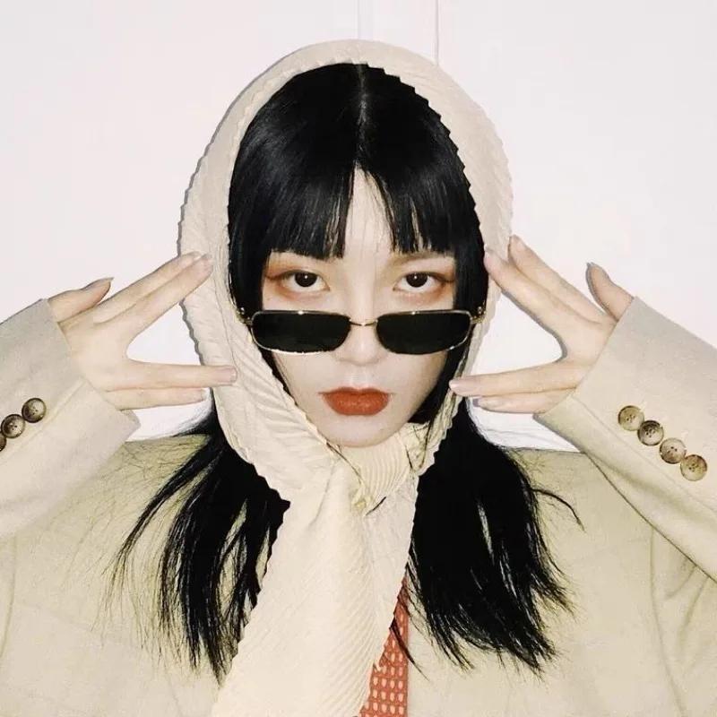 Fashion Punk Square Sunglasses Women Luxury Brand Small Frame Sun Glasses Female Rectangle Metal Mirror Shades UV400 Eyewear