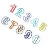 100Pcs Numbers Style Fancy Paperclips Anti Slip Cool Paper Clips  Document Organization