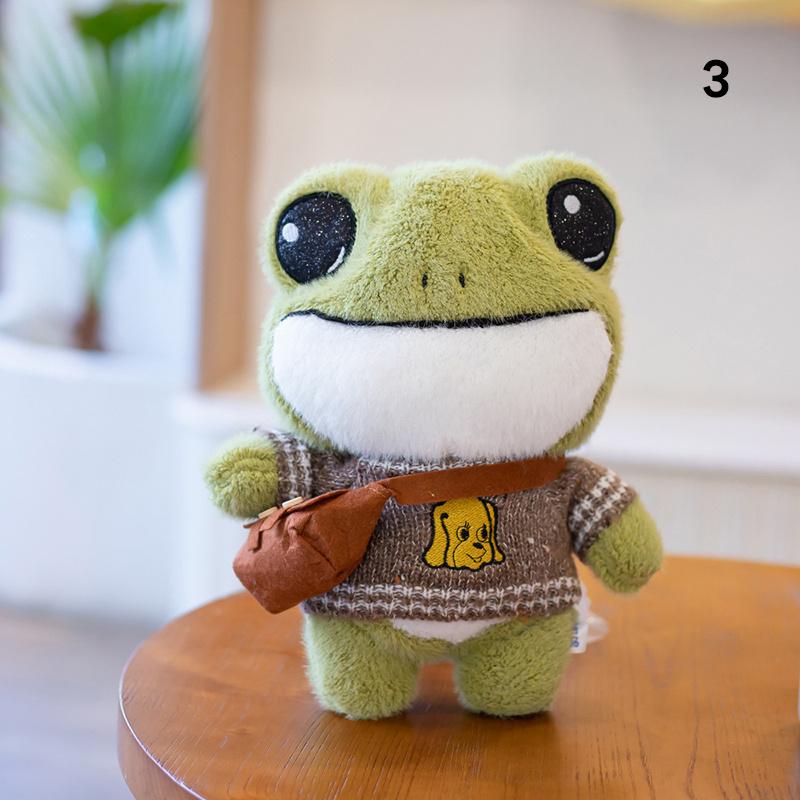 Plush Frog Stuffed Doll Soft Throw Pillow Decorations Children Kids Birthday Present Gifts