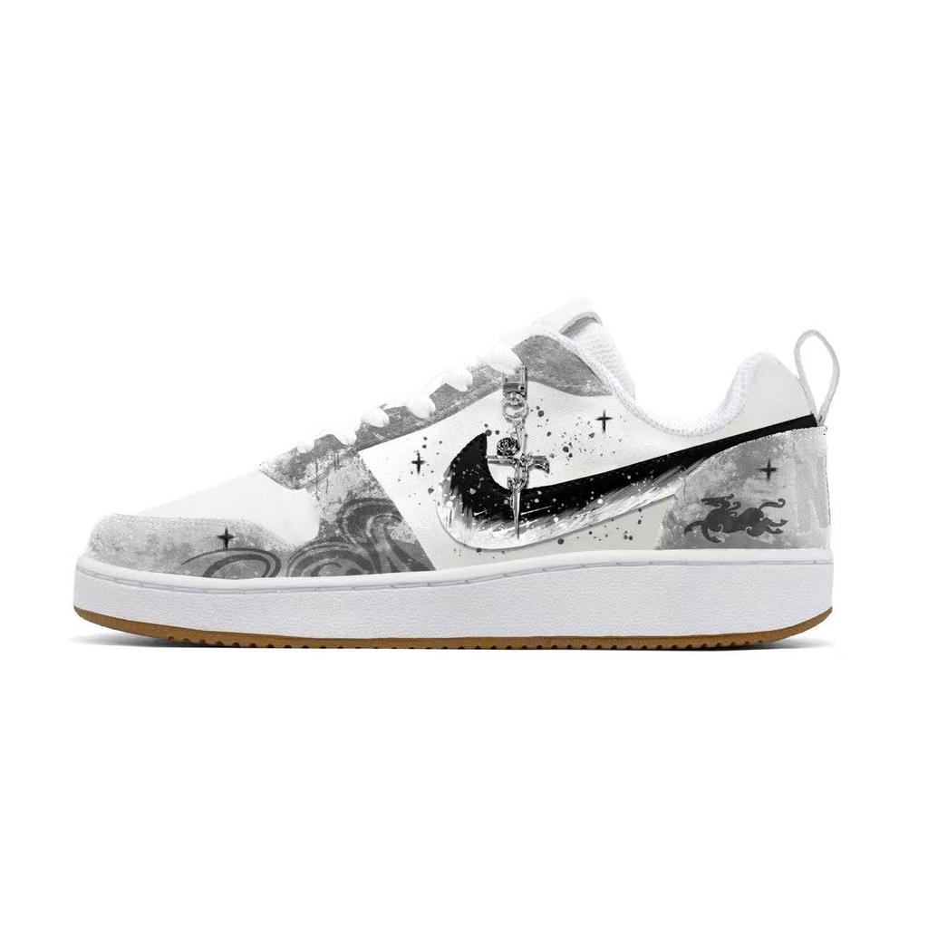 Nike Court Borough New Year Limited CNY Horse Slip Resistant, Abrasion Resistant, Lightweight 844881-100(Team93--SBOX )