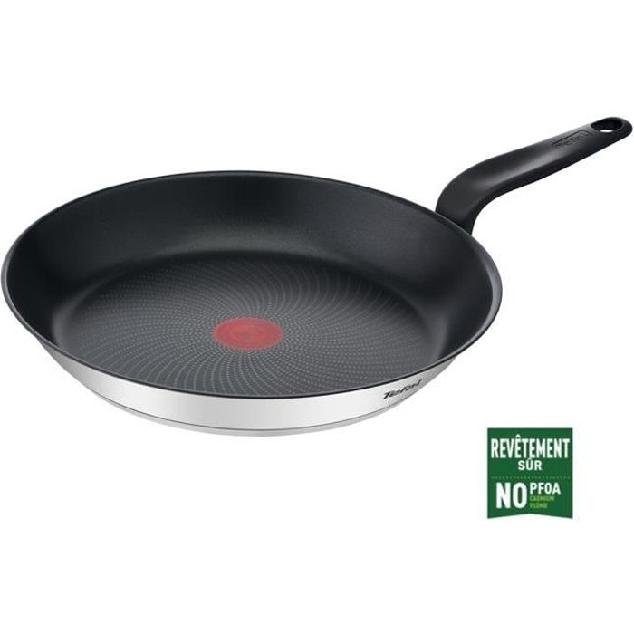 TEFAL E3090604 PRIMARY Poêle Inox Avec Revêtement Anti-adhésif 28 Cm Compatible Induction