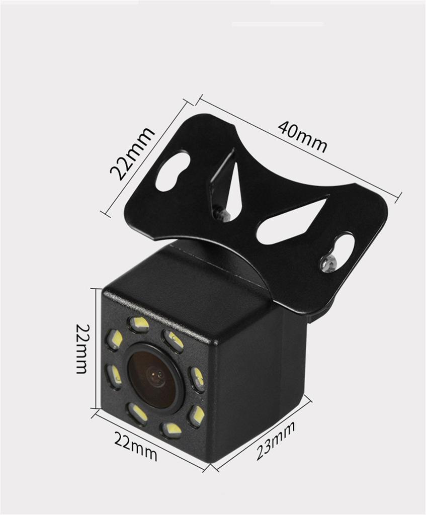 5 Inch Car Monitor TFT LCD HD Digital + Intelligent Dynamic Trajectory HD 8LED Car Rearview Camera LED Night Vision Reverse Parking Waterproof