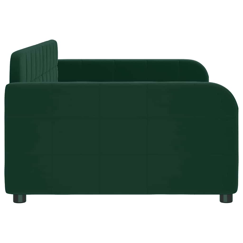 Vidaxl Sofa with Sleeping Function, Dark Green, 90X200 Cm, Velvet