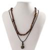 2 Piece Necklace Jewelry Set Handmade Tigereye Stone Coconut Shell Wood Beads Unisex Bohemian For Theme Event