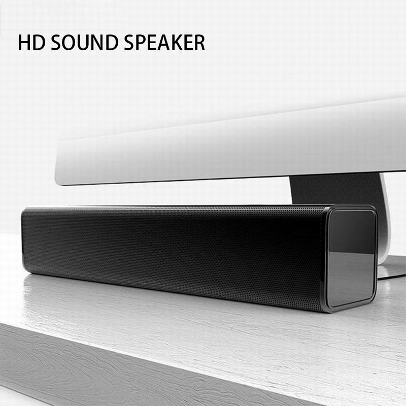 

Portable 3D Stereo HD Sound Computer Speaker Sound Box Home Theater Soundbar Mini Subwoofer Desktop Sound Bar for Tv Office Game чорний