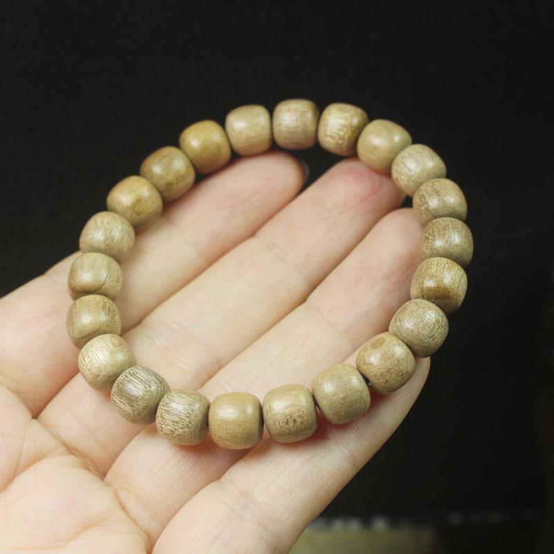 9mm Phoebe Wood Old Style Beads Bracelet Simple Gift