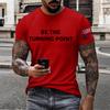 Men's Printed Short Sleeve T-Shirt Men's Loose Casual Short Sleeve Top