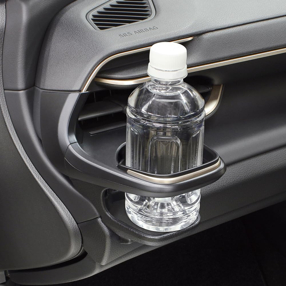Tsuchiya Yac Air Conditioner Drink Holder for Toyota Passenger Vehicle-Specific Crown, Seat, Black, SY-CR2