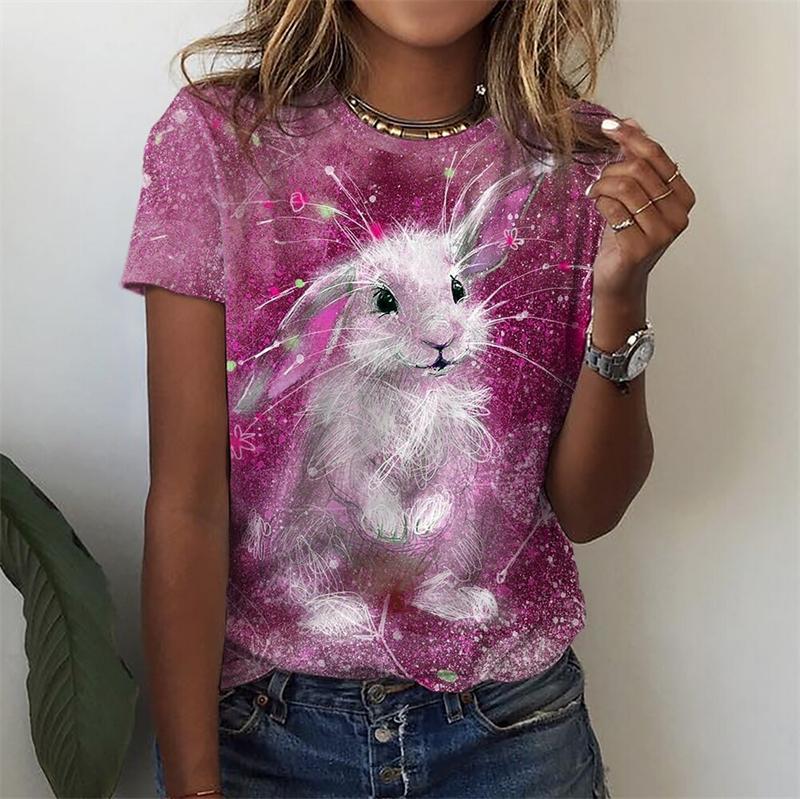

Kawaii Animal Cat Women s T-shirt Harajuku Fashion Short Sleeve Tees Girls Street Leisure T Shirt Arrival Female Clothing M