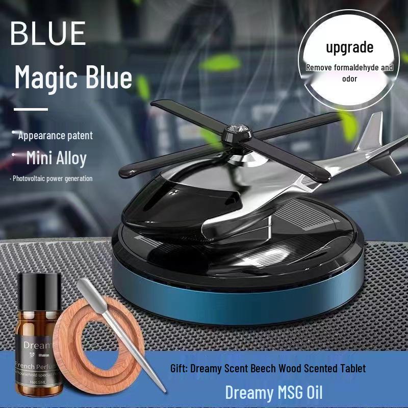 Solar Car Aromatherapy Airplane Ornament: Long-Lasting Scent for Vehicle Center Console