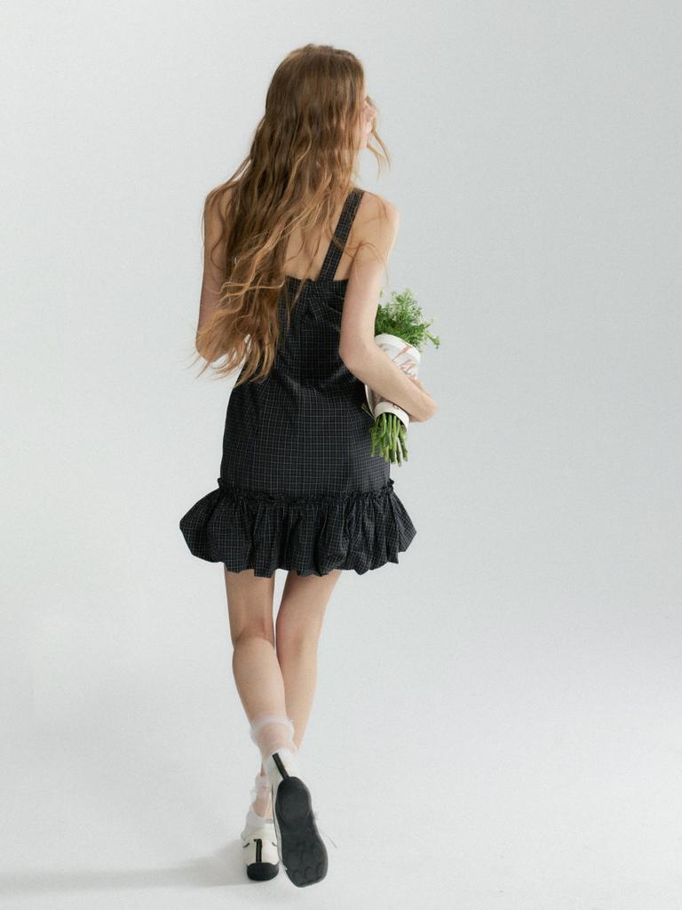 Sinseuden Leveti Check Mini Dress