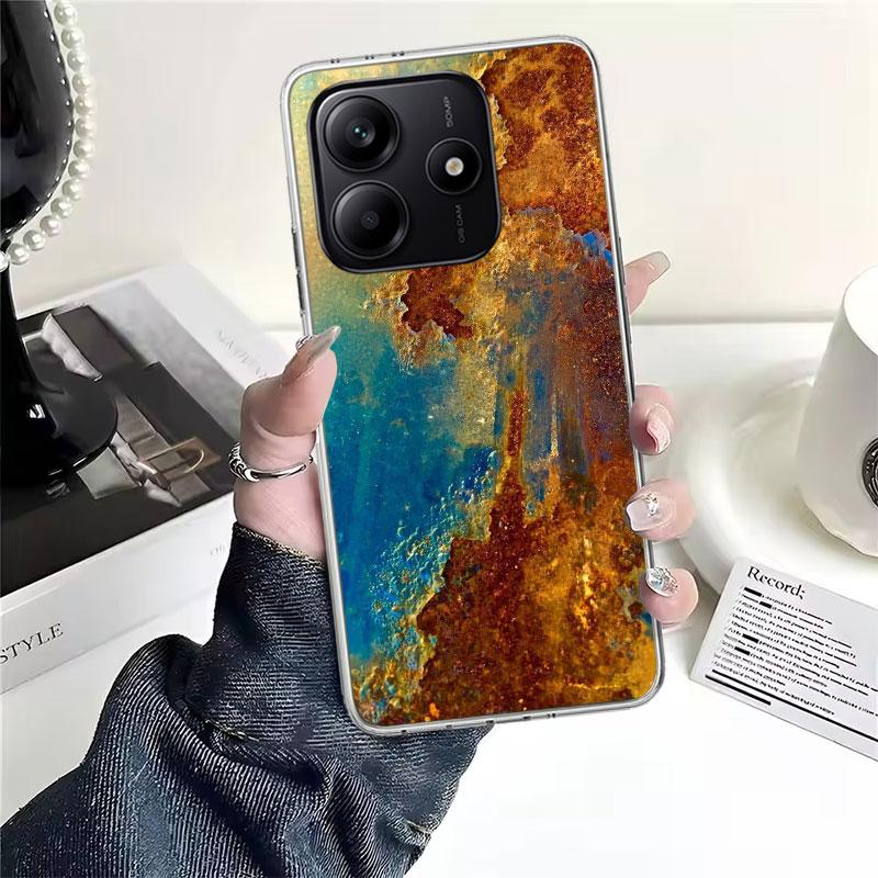 

Vintage Industrial Style Rusty Pattern Soft Phone Case For Xiaomi Redmi Note 15 14 14S 13 12 Pro Plus 12S 11 11S 11E 10 10S 11T Redmi Note 12 Pro 4G