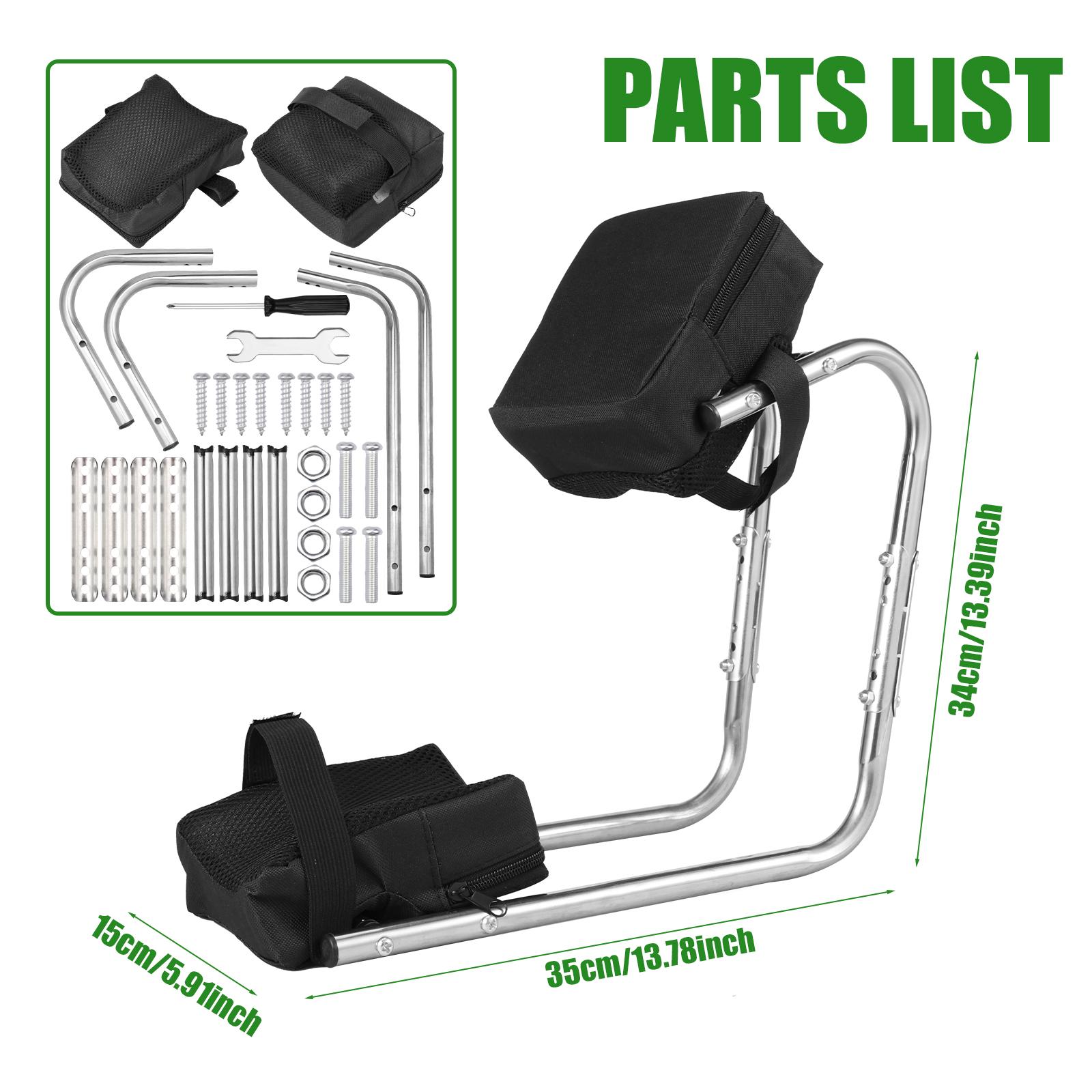 

Garden Kneeler Seat Aluminum Farm Kneeling Pad Wearable Foam Knee Pad Mat Cushion Ergonomic Protecting Knees Garden Stool Tool чорний