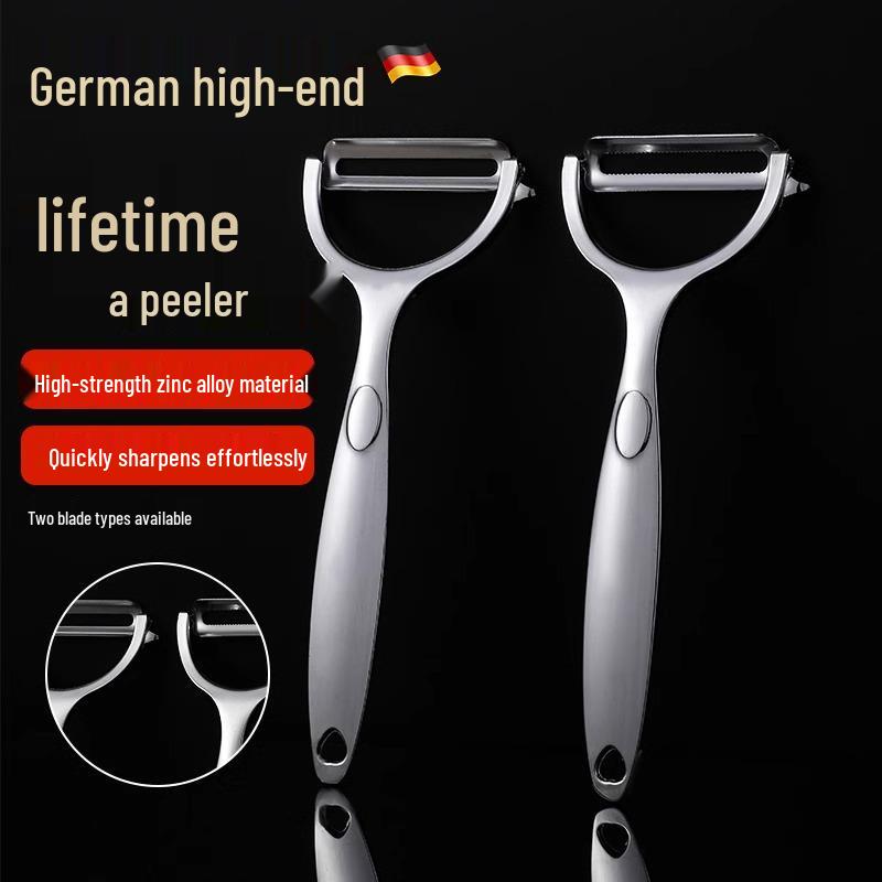 

Stainless Steel Multifunctional Peeler for Fruits, Vegetables, Melons, and Potatoes with Grater Multifunctional Peeler [Serrated]