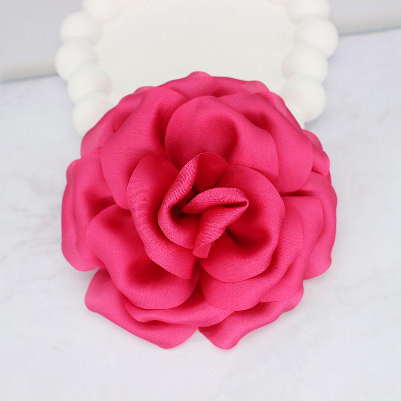 Elegant 3D Satin Fabric Brooch - Large Floral Pin for Sweaters and Suits (10cm)