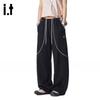 GROUND ZERO Couple's Outdoor Techwear Breathable Quick-Dry Straight Pants