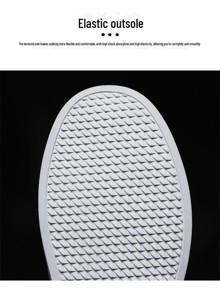 2024 Men's Korean Style Leather Casual Flat Shoes - Trendy Solid Color Soft Sole Board Shoes for Students