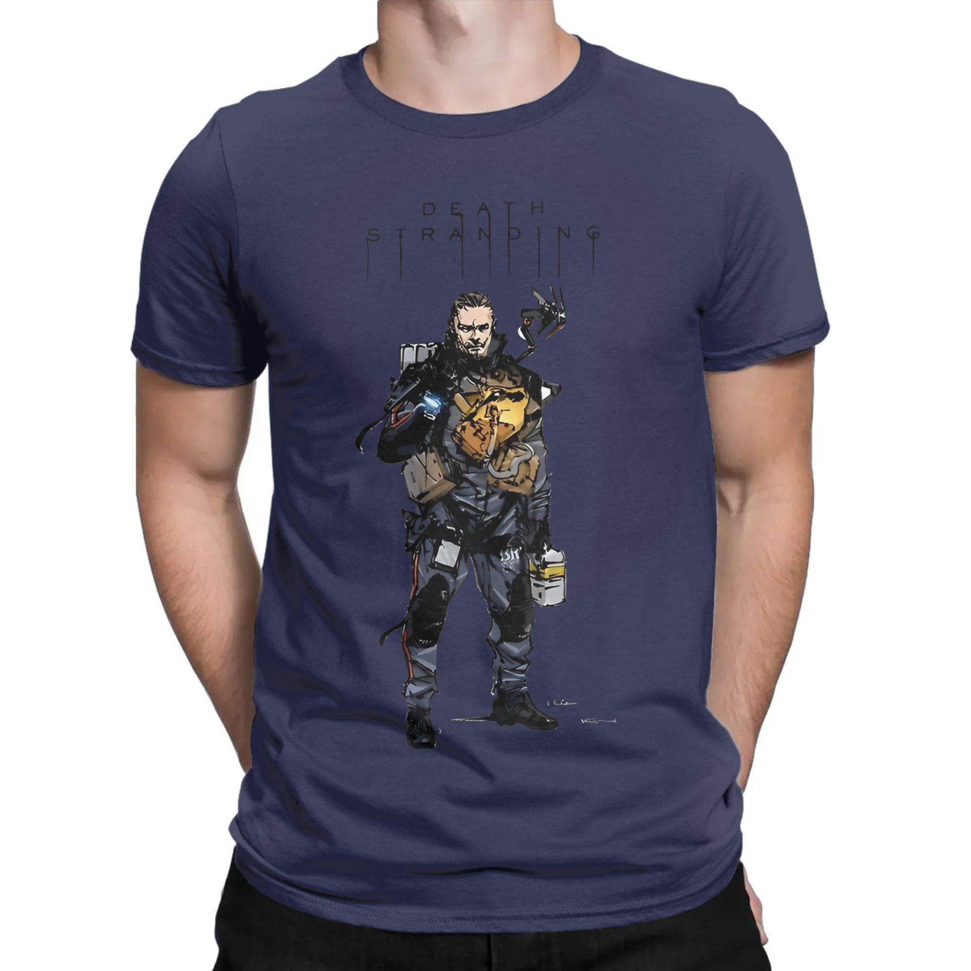 

Printed Heroes death stranding game for fans T Shirt For Unisex Cotton Tee Shirt Short Sleeve Tops 4XL