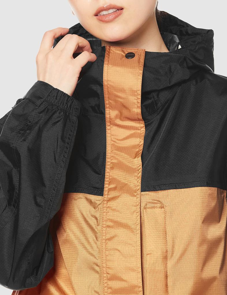 Rain Goods MOONBAT Nylon Lip Bicolor Mountain Parka with Seam Tape for Women and Men Gift Present 13170 Beige [Fulton] Length 68.5cm