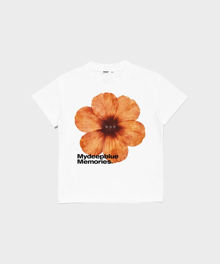 Maidibbeullumemolijeu (W) Mm Flower Crop Tee (White)