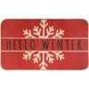 Imitation Linen Christmas Floor Mats - Bathroom & Door Holiday Decor Mats