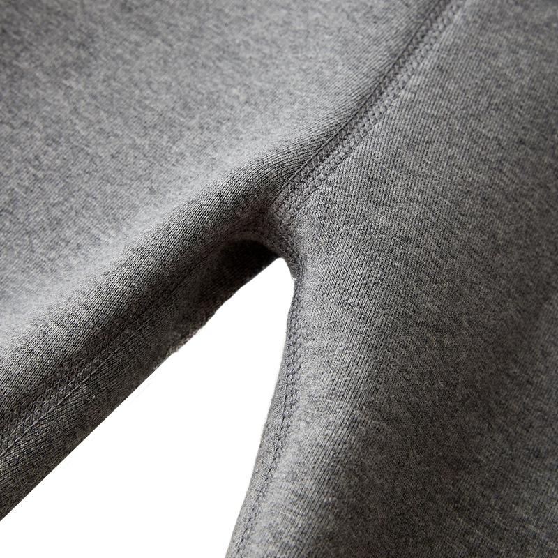 Leggings épais en coton doublé polaire pour filles - Pantalons d'hiver chauds de couleur unie