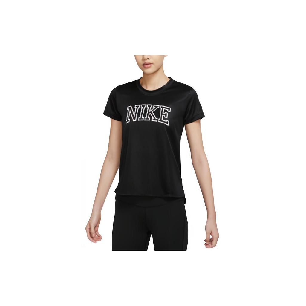 Nike Dri Fit T Shirts Women's Black Crew Neck Moderate DQ6372-010