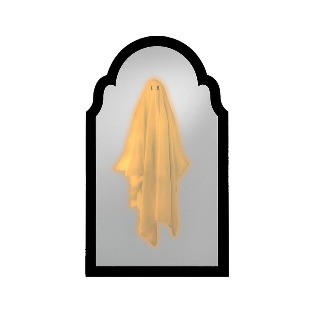 

Halloween Ghost Mirror Night Light Halloween Spooky Scary Ghosts Table Mirror LED Ghost Hologram Mirror Decorations