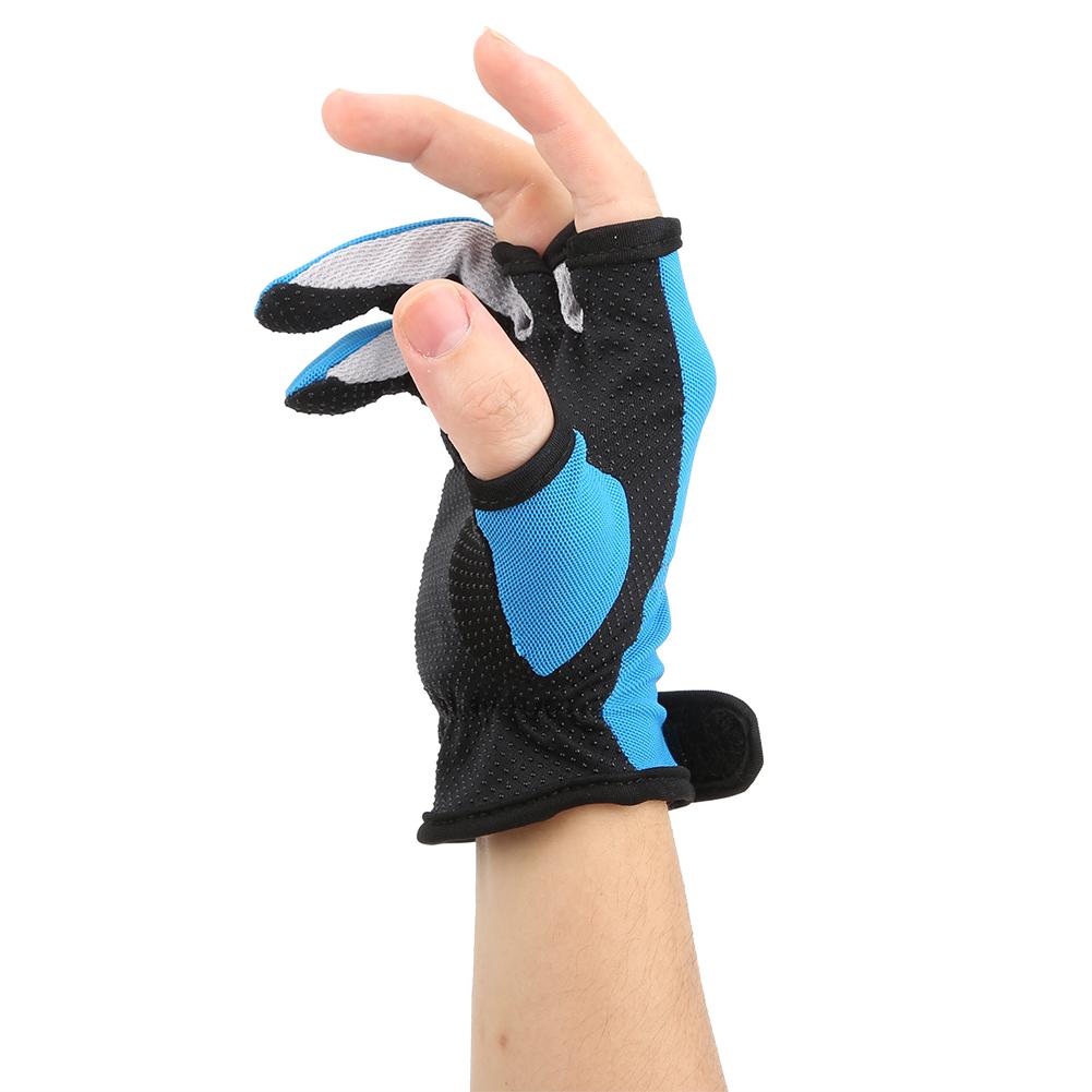 Outdoor Fishing Gloves Breathable Sweat Absorbing 3 Fingerless Sun Protection for All SeasonsFishing Gloves