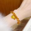 Glass Beaded Bracelet Gold Plated Wealth Charms Perfect For Daily Wear Spiritual Use And Special Gifting