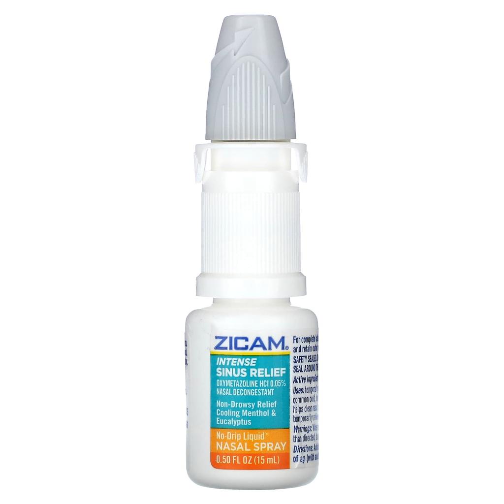 Powerful Sinus Relief, Non-Drip Liquid Nasal Spray, Cooling Menthol & Eucalyptus, 15 Ml (0.5 Fl Oz)