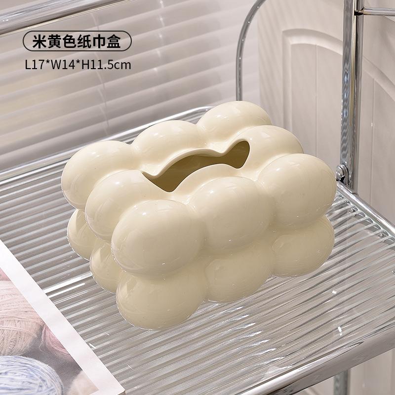 

Милая бумажная коробка для извлечения сладкой ваты, керамическая коробка для салфеток, украшение для гостиной, стол, коробка для хранения салфеток, украшение для дома, искусство