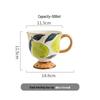 Shangqi Hand-painted Retro Ceramic Mug with Spoon