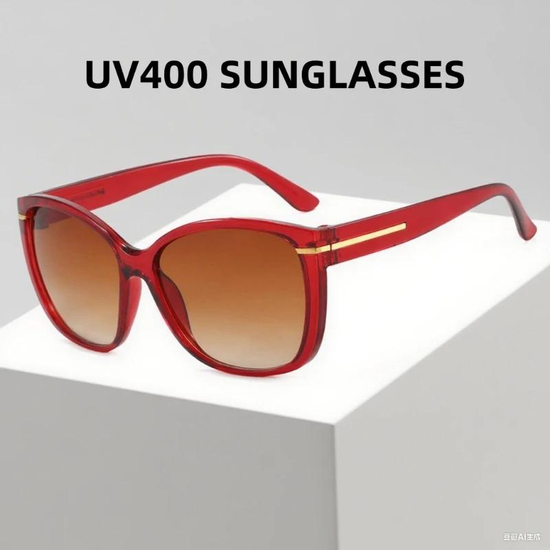 Personalized Large UV400 Sunglasses Retro Unisex Street Photography UV Protection Fashion Shades Glasses