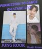 [USED] BTS Jungkook PTD LIVE' Music Korea Bonus Trading Card