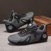 New Autumn and Winter Leather Surface Flat Bottom Comfortable Double Color Driving Casual Shoes Sports Shoes