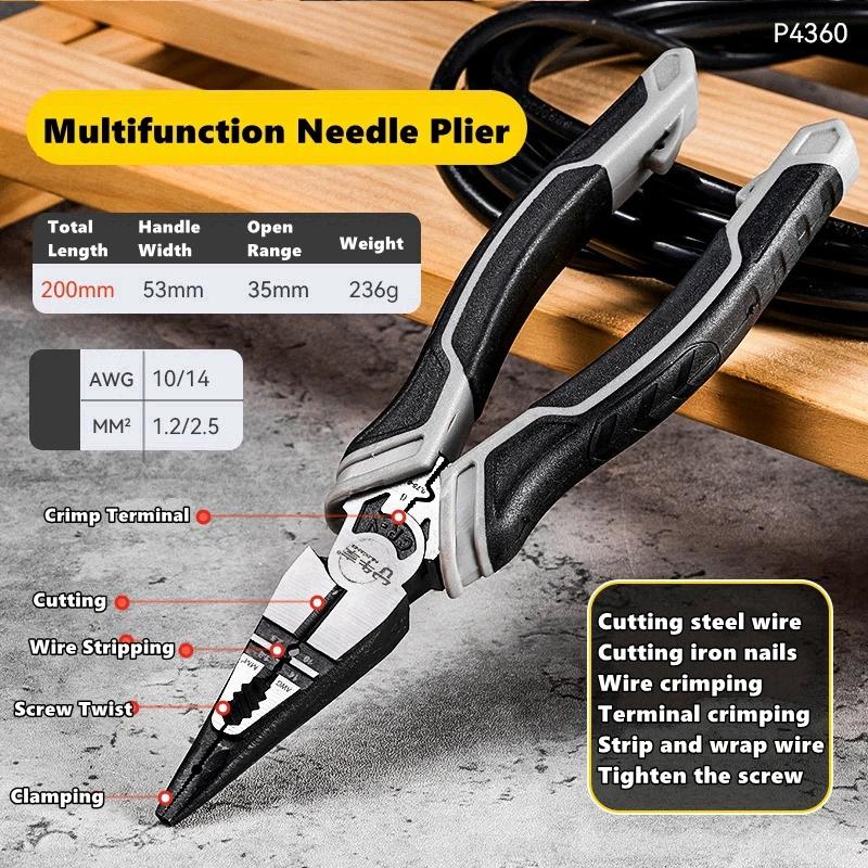 Универсальный многофункциональный набор плоскогубцев Диагональные & Длинногубцы Кусачки для проволоки Инструменты для ремонта оборудования и двигателей Универсальный Электрик