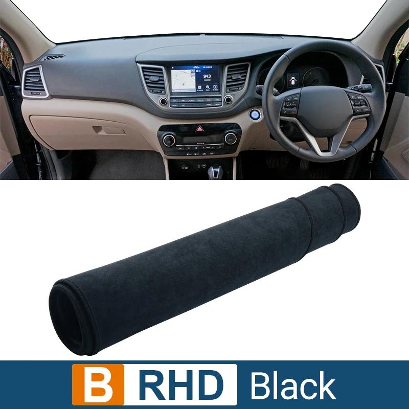 Car Dashboard Cover For Hyundai Tucson TL 2015 2016 2017 2018 trument Desk Sun Shade Mat Dash Non-slip Pad Accessories