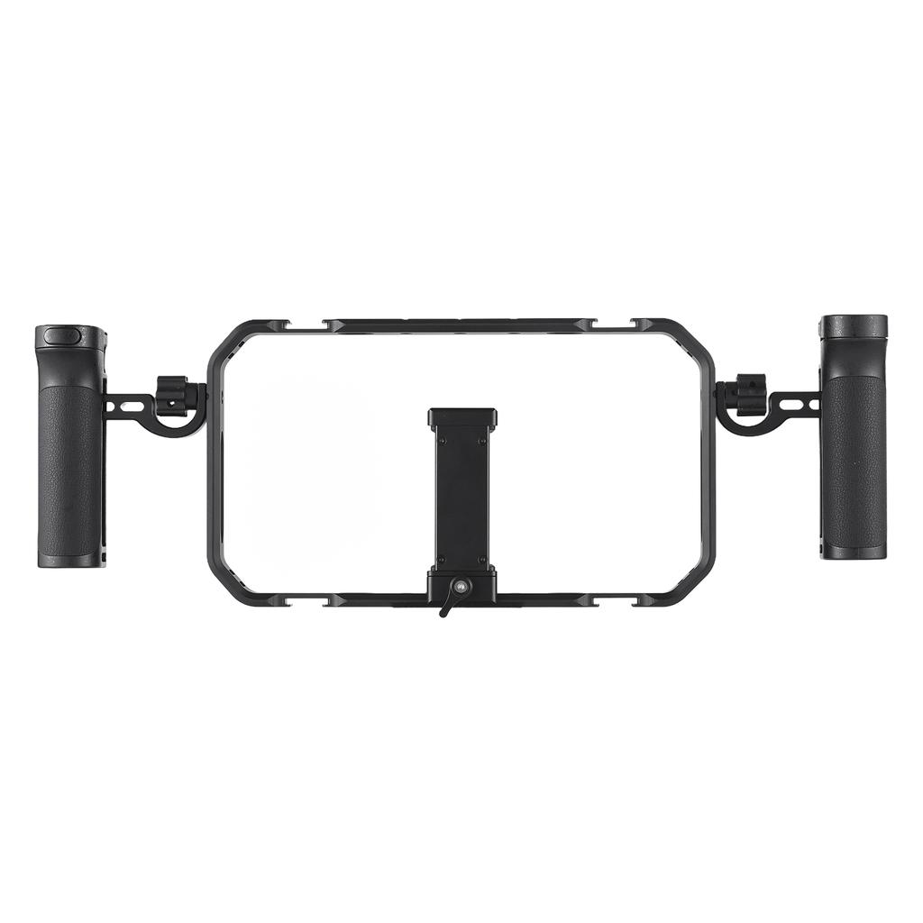 Portable Phone Video Rig Kit Smartphone Stabilizer for Video Recording Universal Phone Cage with Side Handles Cold Shoe