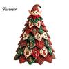 Creative Christmas Gifts for Crafters DIY Quilted Tree Kit, 3D Fabric Patchwork Craft Set Holiday Decorations Beginners, Handmade Tabletop Decor with