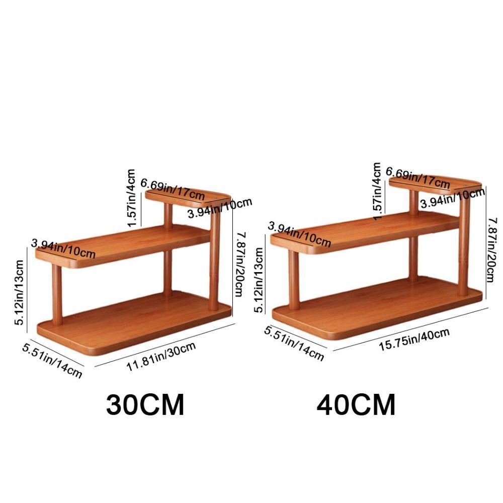 Bamboo Cup Holder Space Saving Doll Figures Model Shelf Durable Cosmetic Storage Tray  Doll Storage