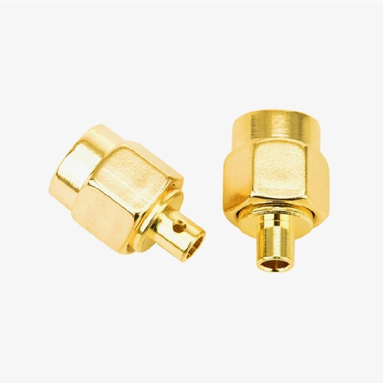 50Pcs Sma males RF Coaxial Termination Sma males Plugs Solder Mount Connectors for Semi-rigid RG402/RG141 Cable Connectors